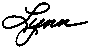 Lynn's signature